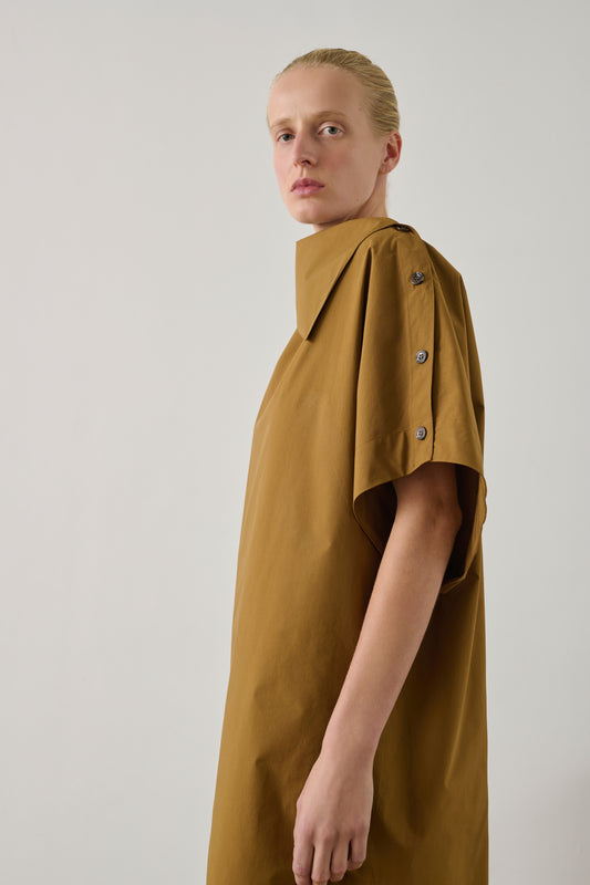 Robe Hattie - Caramel - Coton - Femme