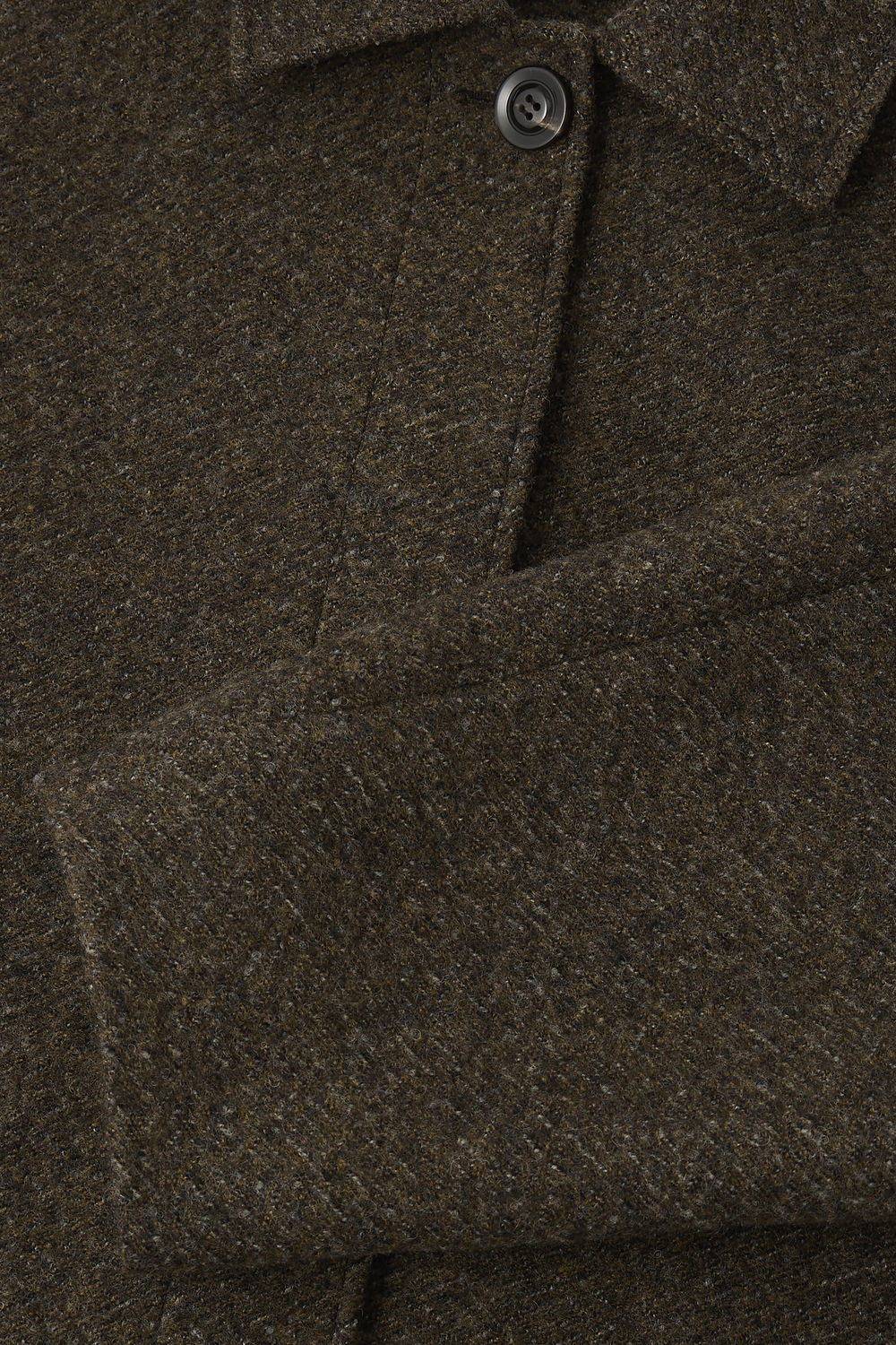 Manteau Guilhem - Kaki Chiné - Laine - Femme