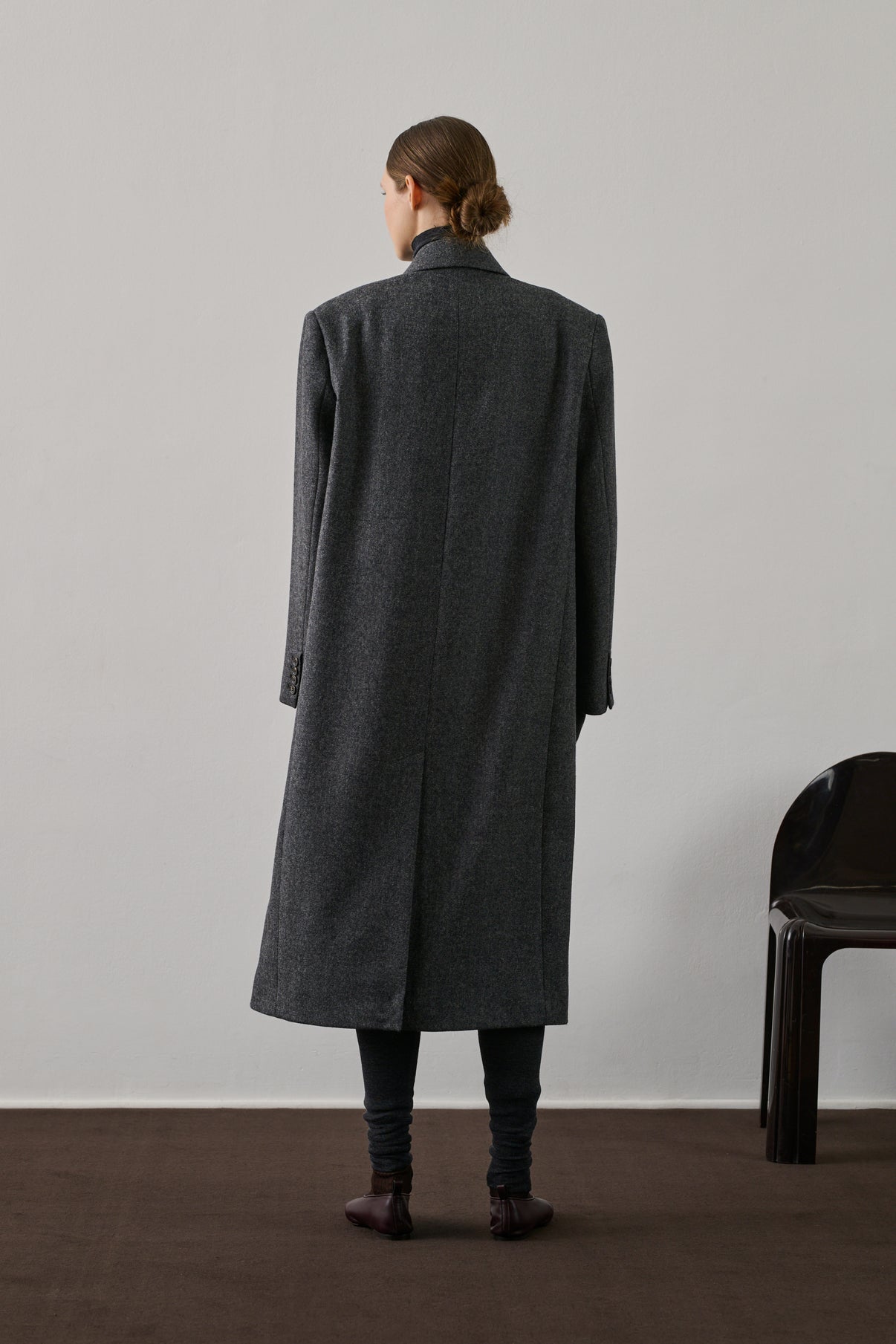Manteau Coligny - Gris - Laine - Femme vue 2