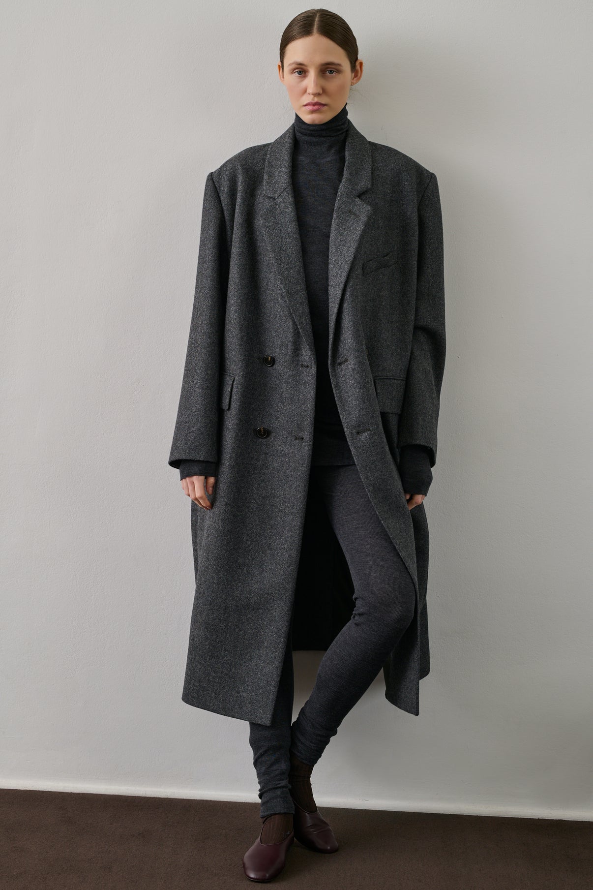 Manteau Coligny - Gris - Laine - Femme vue 3
