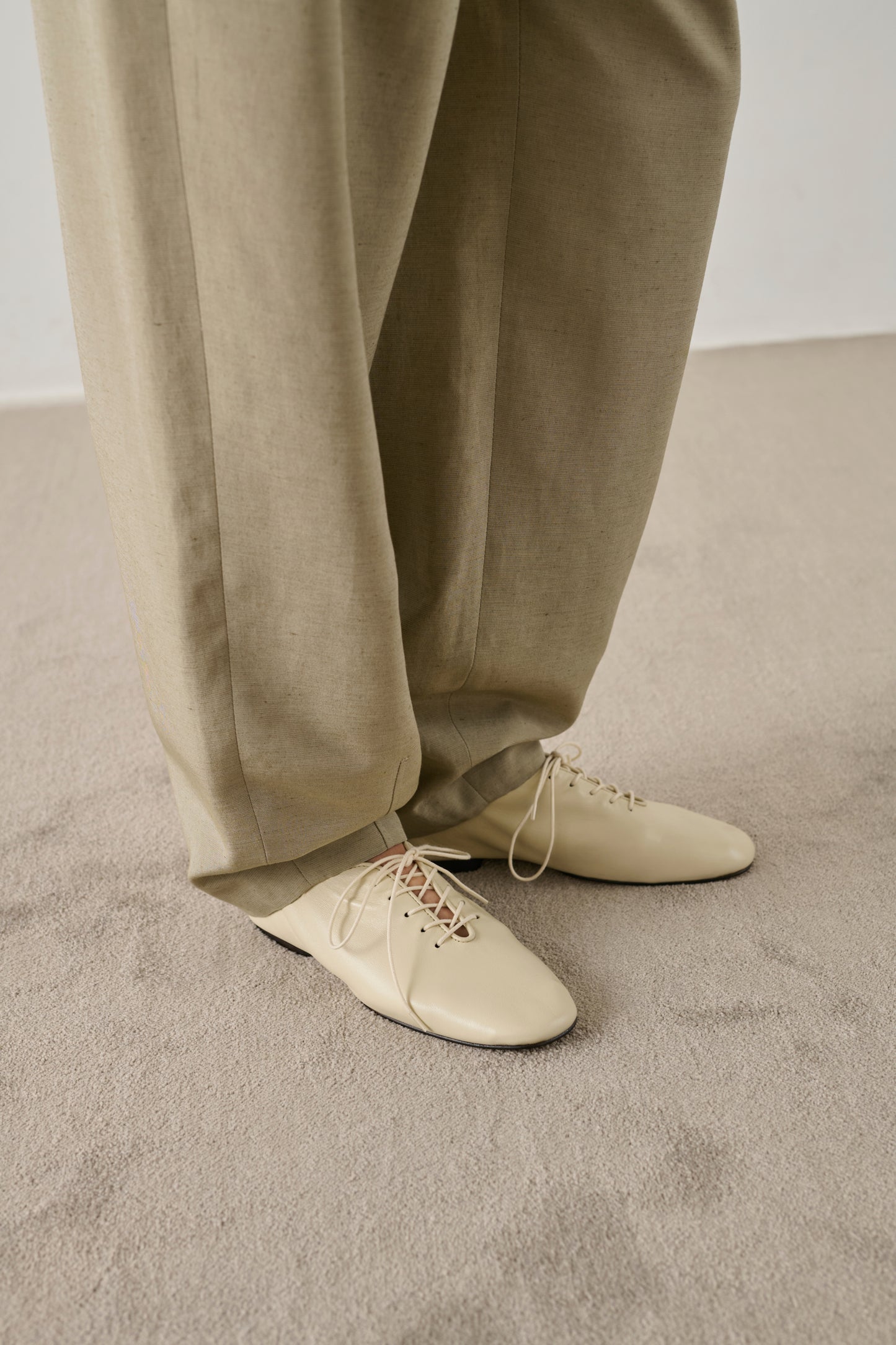 Ballerines Orso - Ivoire - Cuir - Femme