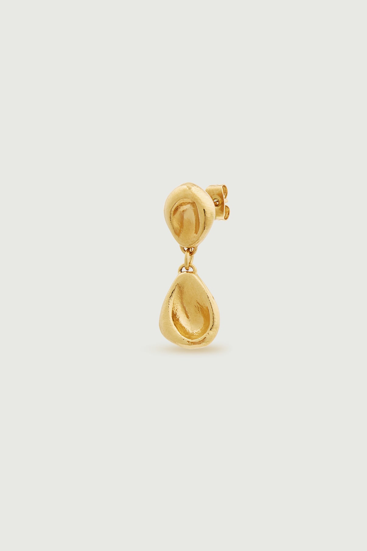 Boucle d'oreille Dormeuse - Gold - Ligne Plate - Femme vue 2